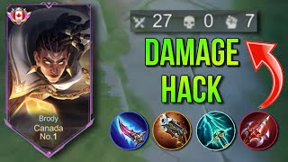 WTF DAMAGE BRODY BEST BUILD AND EMBLEM 2024DMG HACK [upl. by Nnairak221]