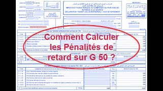 Comment Calculer Les Pénalités sur G 50  Vidéo 271 [upl. by Ahsiugal456]