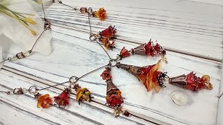 Lucite Flower Necklace Tutorial [upl. by Kennett]