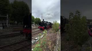 Eisenbahnmuseum Bochum Herbstfest 2024 P8 Führerstandsmitfahrt fährt an [upl. by Suixela]