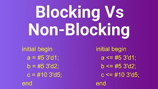 Verilog Blocking and Non Blocking statements  Blocking Vs Non Blocking  VLSI Interview Question [upl. by Schonfeld103]