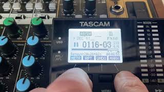 Tascam Model 12 editing markers [upl. by Koosis]