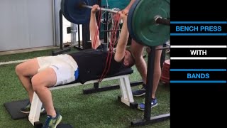 Band Bench Press HOW TO SET UP [upl. by Bandur]