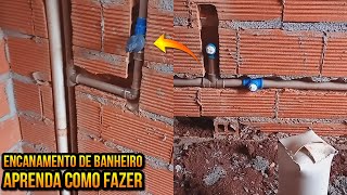 COMO FAZER ENCANAMENTO DE BANHEIRO VÍDEO COMPLETO PASSO A PASSO [upl. by Adia]