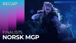 Norsk Melodi Grand Prix 2024 Norway  Finalists  RECAP [upl. by Renate]