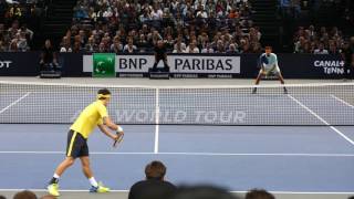 Kei Nishikori vs Jo Tsonga  PARIS 2016 Highlights HD [upl. by Yrtnahc944]