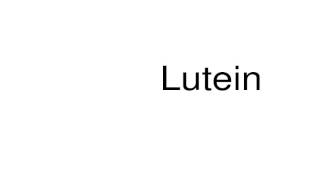 How to pronounce Lutein [upl. by Onairot]