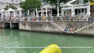 Crossing between the port of Cattolica and that of Gabicce Mare with the Caronte ferry [upl. by Akimit765]