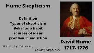 Hume skepticism and problem in Induction HindiUrdu CSSPMSUPSC [upl. by Yerffeg940]