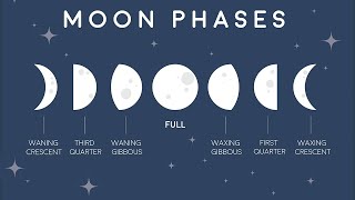 Phases of the Moon A Visual Guide and Explanation  Animation [upl. by Denyse279]