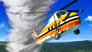 Tornado Survival in HELICOPTER Stormworks [upl. by Podvin]