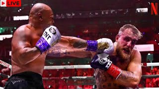 BRUTAL FIGHT Mike Tyson VS Jake Paul  Full Fight Highlights [upl. by Robertson]