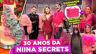 A FESTA CHIQUE DE 30 ANOS DA NIINA SECRETS  Diva Depressão [upl. by Egiap]