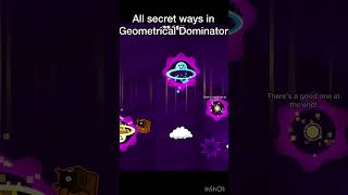 Geometrical Dominator all secret waysswag routes geometrydash gd shorts [upl. by Magel857]