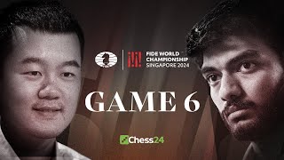 DING vs GUKESH FIDE WORLD CHESS CHAMPIONSHIP 2024 Game 6  Another Historic Game 6 [upl. by Gnas989]