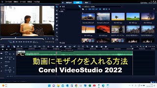 VideoStudio Ultimate 2022 動画編集 簡単にできるモザイク処理方法 モーショントラッキング [upl. by Irahk926]