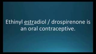 CC How to pronounce ethinyl estradiol  drosperinone Yaz Memorizing Pharmacology Flashcard [upl. by Don]