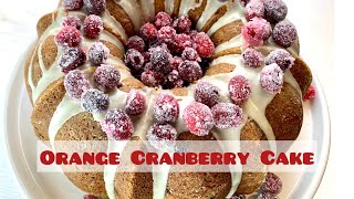 Easy Orange Cranberry Cake Elegant Home With Rama [upl. by Aguste]