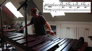 CPE Bach Sonata in A Wq554 on Marimba [upl. by Treblihp]