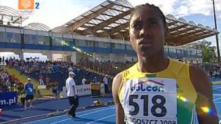 Caster Semenya in Bydgoszcz 2008 [upl. by Auroora]