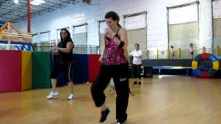 Zumba with Candy  The Mississippi Cha Cha Slide AKA STOMP [upl. by Zelle]