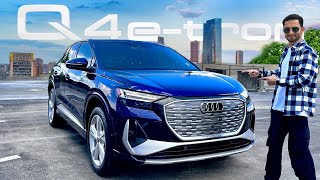 Audi Q4 etron Review Tesla Model Y Alternative [upl. by Limoli]