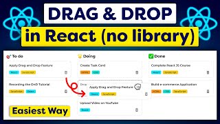 Multiple List Drag and Drop in React Easiest Way [upl. by Corin]