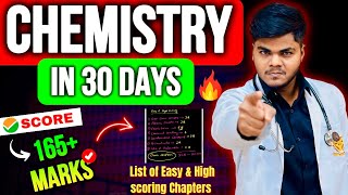 Most practical Strategy for Chemistry🔥Score 165 MarksEasy and High Scoring Chapters✅NEET 2024 [upl. by Jaine]