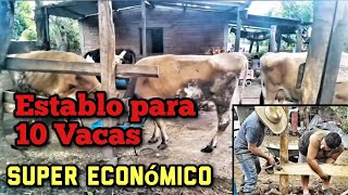 Establo Para 10 Vacas Super Económico de 25 Metros Cuadrados [upl. by Hsan]