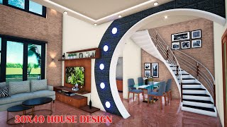 3040 duplex house plan  3 bedroom duplex house design  manis home [upl. by Anitsuga499]