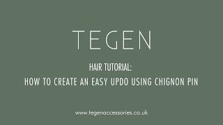 Hair Tutorial How to create an Easy Updo using Chignon Pin [upl. by Pelagias660]