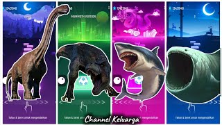 🦖 jurassic world Brontosaurus vs gigantosaurus vs megalodon vs the bloop 293 [upl. by Varick970]