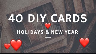 40 Awesome DIY Cards for this Holiday season  PAPER FOLDS  939 [upl. by Okiron]