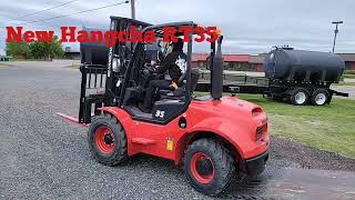 RENTAL New Hangcha RT35 7000 lb 4WD Rough Terrain forklift [upl. by Eicak364]