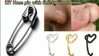 DIY Safety Pin Nose Piercing and the Aftermath [upl. by Llenel446]