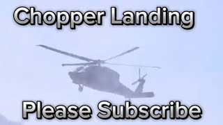 Chopper Landing in the Sea Side [upl. by Xenophon]