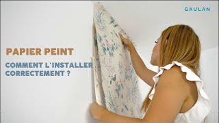 Comment installer du papier peint sur un mur [upl. by Riegel]