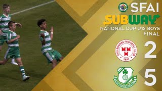 SFAI Subway National Cup u13 Boys Final  Shelbourne FC vs Shamrock Rovers FC [upl. by Jurdi637]