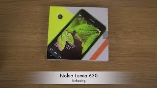 Nokia Lumia 630  Unboxing [upl. by Ihsakat621]