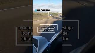 Circula en dirección contraria por la carretera que une Nadela y Lugo [upl. by Wolliw]