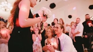 Newlyweds Plan Surprise Proposal for Guest at Their Own Wedding [upl. by Macintyre]