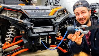 Installing Synthetic Winch Line Stopper amp Hook on Polaris Sportsman XP 1000 S [upl. by Fogg]