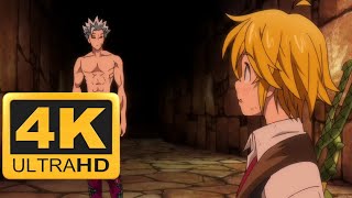 Meliodas and Ban Reunion English Dub 4K [upl. by Anirrok167]