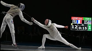 2024 Washington Grand Prix Mens Foil Finals Highlights [upl. by Nagear767]