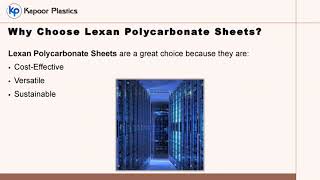 Lexan Polycarbonate Sheets A Smart Investment for Durability and Safety [upl. by Nahtanha]