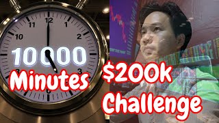 10000mins to pass 200k FTMO Challenge [upl. by Ettenotna]