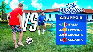 ⚽🥅 TORNEO 1 vs 1 in VILLA CHI VINCERA IL GIRONE DELLITALIA EURO 2024 FOOTBALL CHALLENGE [upl. by Amsirac]