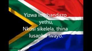 South African National Anthem with lyrics [upl. by Nariko603]