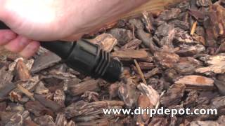 How To Cap Off a Run of Poly Drip Irrigation Tubing [upl. by Reinnej919]