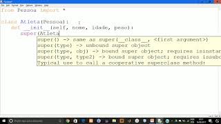 Python  Introdução à herança  Classe Atleta [upl. by Koch]